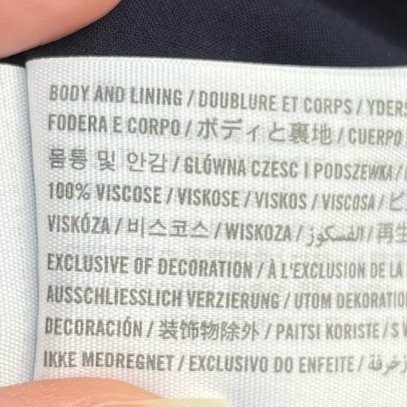 Abercrombie Wrap Dress Navy XS/S Viscose Mini A-Line - Picture 10 of 10